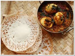 3 Appam With Egg Curry [1 Egg]