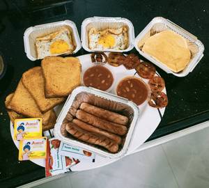English Breakfast+Vanilla Pancake XL (serves 2)