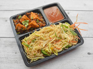 Veg Noodles With Paneer Manchuriyan (dry/gravy)