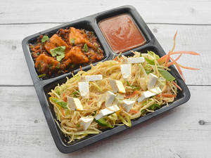Paneer Noodles With Paneer Manchuriyan (dry/gravy)