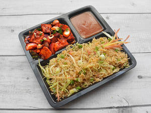 Veg Fry Rice With Chilli Paneer (dry/gravy)