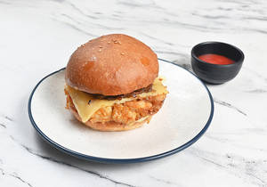 Sloppy Flip Prawn Burger