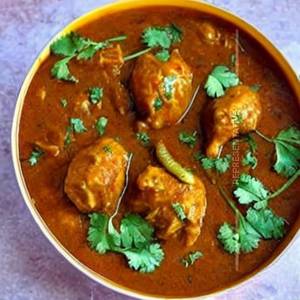 Homemade chicken curry                                                                   