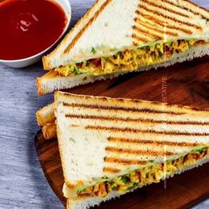 Egg chicken cheese sandwich