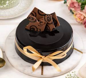Decorated Chocolate Truffle Cake