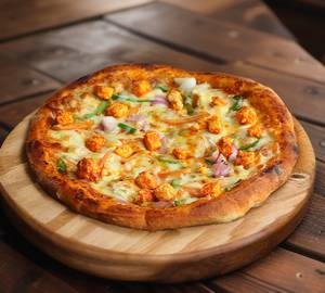 Fusion delight paneer pizza