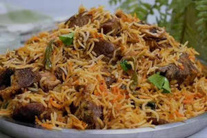 Beef dum biryani half