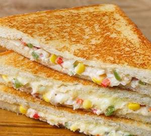 Mayonaise veg sandwich