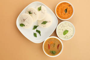 Idli (2 Pcs) (no Onion & Garlic)
