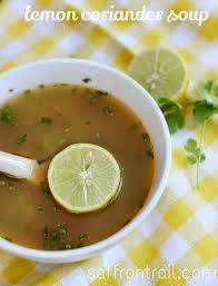 Lemon corriander soup