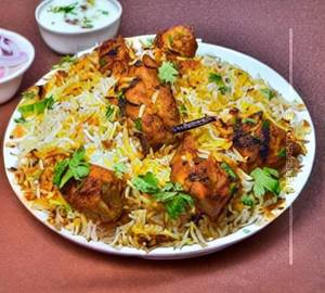 Chicken kebab biryani