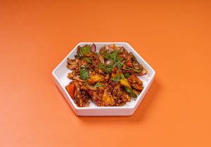 Pan Fried Paneer Chilli