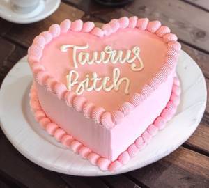 Valentine Black Forest Special  heart Cake
