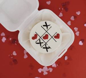 Vanilla Heart Shape Valentine Bento Cake