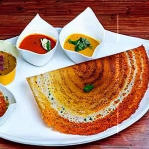 Spicy Ghee Podi Masala Dosa