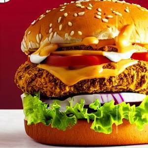Southwest Cheesy Chicken Burger