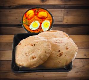 3 Phulka & Egg Curry 250 Ml