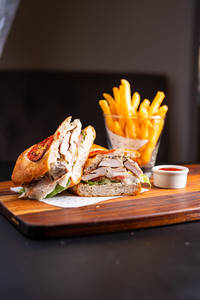 Grilled Chicken With Fresh Tomatoes And Mozzarella Sandwich