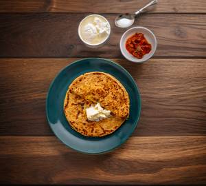 Allo pyaz parathe [2] [with curd]