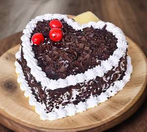 Black Forest Valentine's Heart Cake