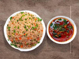 Veg Triple Schezwan Fried Rice