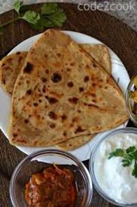2 Tawa Plain Paratha With Curd And Pickle