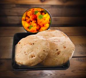 3 Phulka & Aloo Gobi Masala Gravy 250 Ml