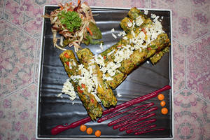 Murgh Chilli Cheese Seekh Kebab