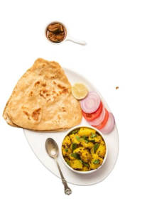2 Paratha with Aloo Sabji