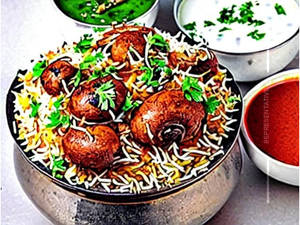 Mushroom Biryani