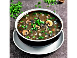 Veg Button Mushroom Soup
