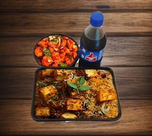 Panner plus Biryani +gobi 65 5pic +min pespai 250ml 1