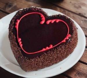 Valentine's Day Special Chocolate Heart Cake