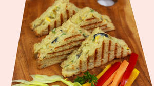 Mediterranean Veggie Grilled Sandwich