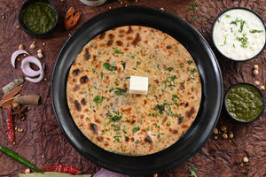 Whole Wheat  Aloo Pyazz Tandoori Parantha