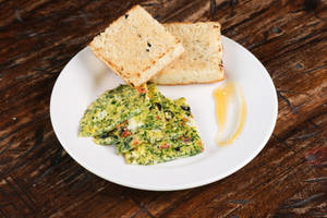 Belfry Omelette - Spinach, Ricotta & Black Olives