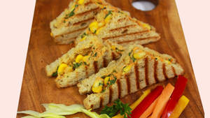 Multi-grain Corn & Spinach Grilled Sandwich