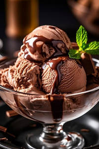 Chocolate Ice-cream (2 Scoop)