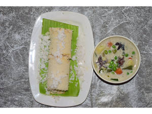 Puttu With Green Peas Masala