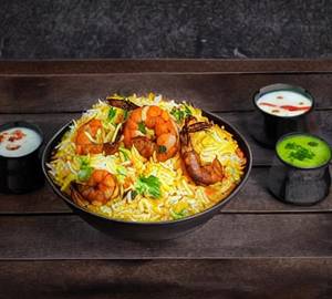 Prawns biryani                           