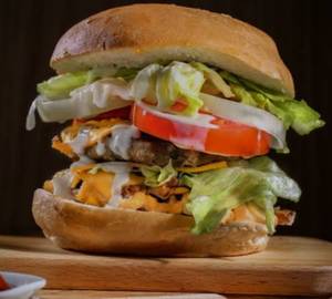 Double Tikki Paneer Cheese Burger