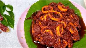 Squid(bandas) Ghee Roast (spicy)