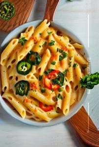 Spicy Cheese Cottage Pasta