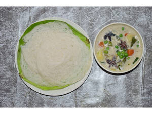 Idiyappam With Vegetable Stew