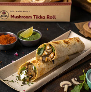 Mushroom Tikka Roll