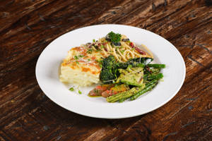 Mariakerke - Potato Gratin, Pesto Veges & Aglio E Olio Spaghetti