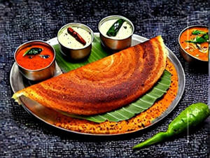 Ghee Karam Masala Dosa [o]