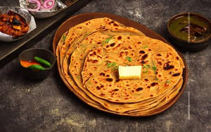 Green Chilli Paratha