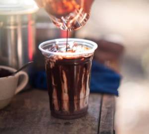 Strong chocolate cold coffee