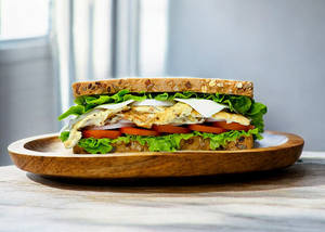 Egg Masala Cheese Sandwich